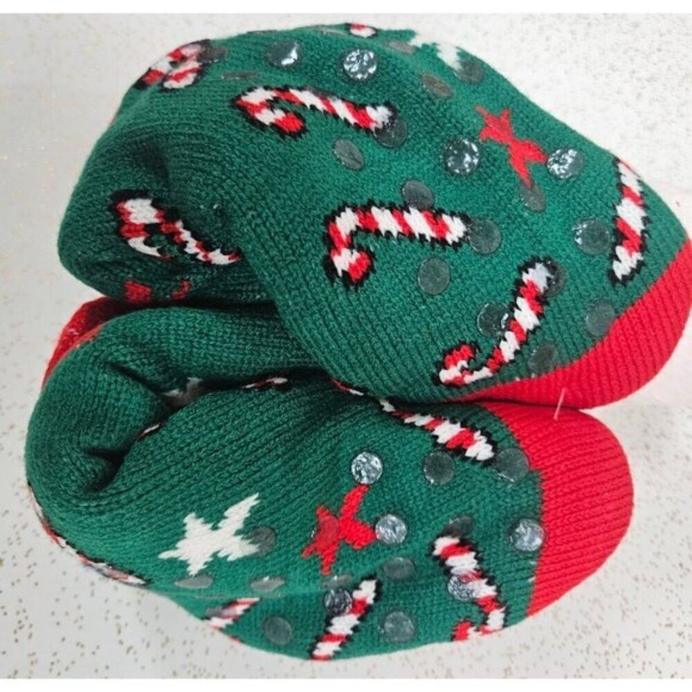 Women Thick Winter Fuzzy Socks Non-Slip Grip, Cozy Christmas Designs 3-Pack 6-11 - Picture 5 of 5